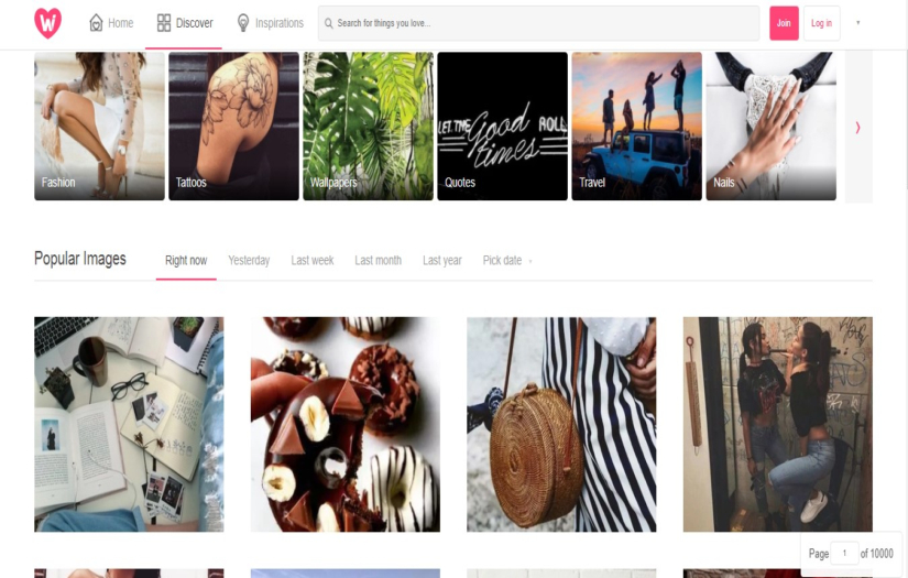 Social platform screenshot 1